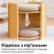 Домик для кота с подушками, когтеточкой и игрушкой. Двухъярусная лежанка для кошек из дерева и сизаля CO-CS0245 фото 6