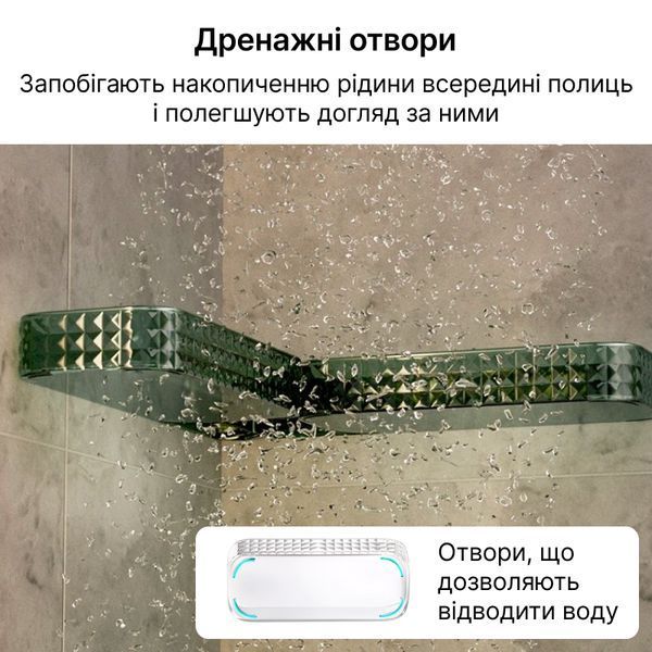 Набір кутових полиць для ванної Зелена + Зелена НПД SP1g-c фото