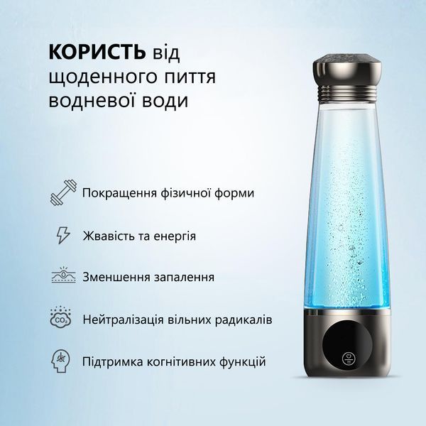 Элегантная водородная бутылка Angelic. Генератор водородной воды нового поколения для любого типа воды H6 фото