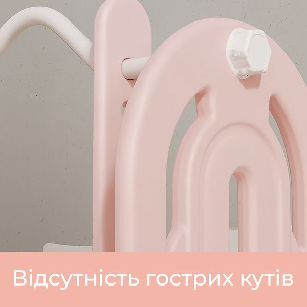 Детский игровой комплекс Lumpurini Gabriele 5-в-1 горка детская пластиковая для улицы и дома с качелями, баскетбольной корзиной и кабиной водителя C-HT003-10b фото