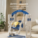 Дитячий ігровий комплекс Lumpurini Kiddiplay 8-в-1 для дому та вулиці. Ігровий майданчик для дітей з гіркою, гойдалкою, тунелем, мольбертом, дошкою для конструювання та конструктором KD107 фото 4