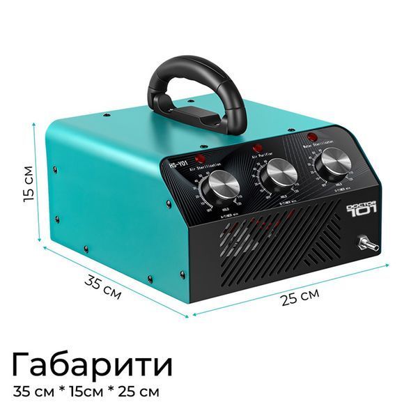 Промышленный озонатор воздуха и воды 3в1 Doctor-101 D60-H для больших помещений. Генератор озона с высокой производительностью 60 г/ч HS-G01 фото